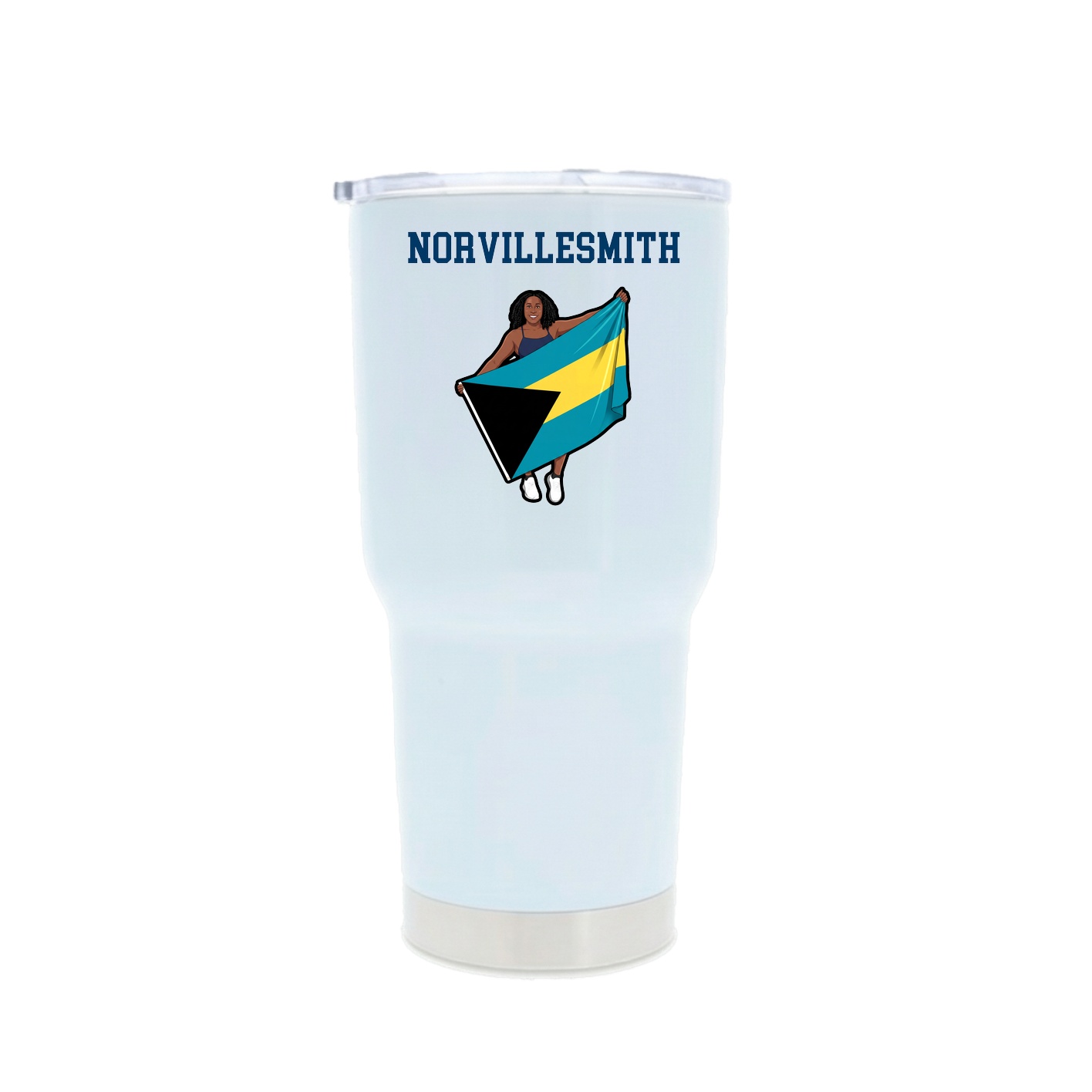30oz Stainless Steel Tumbler — Shirsey in White