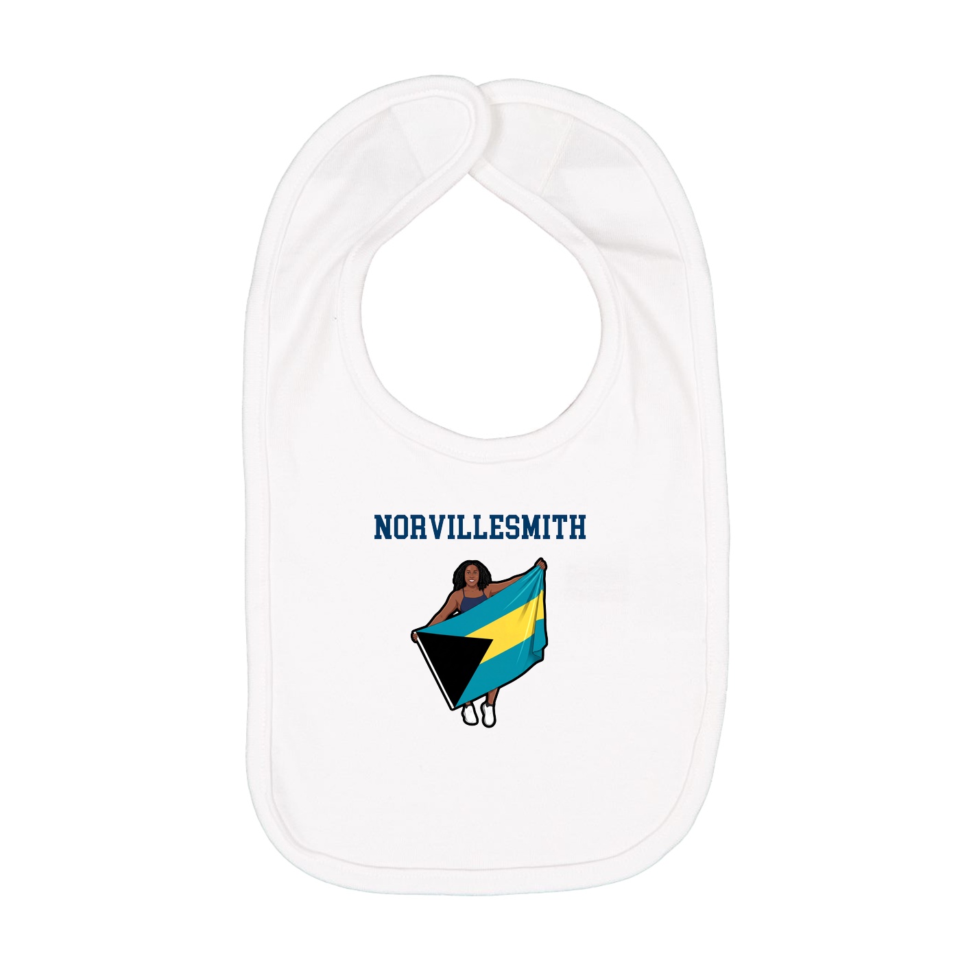 Infant Bib — Shirsey in White