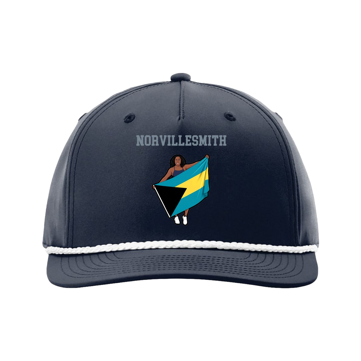Five-Panel Classic Rope Cap — Shirsey in Navy