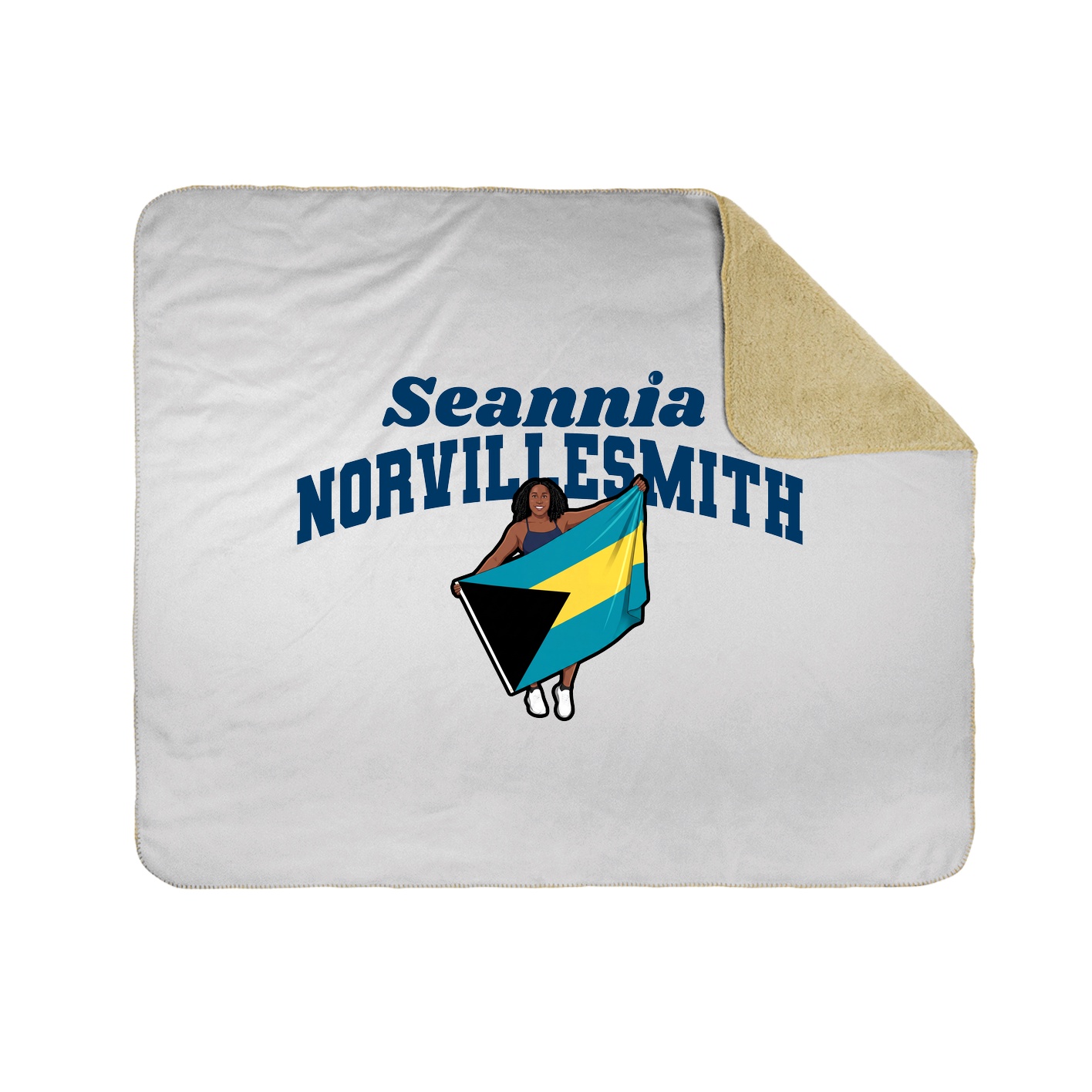 Throw Blanket — Signature Arch in White