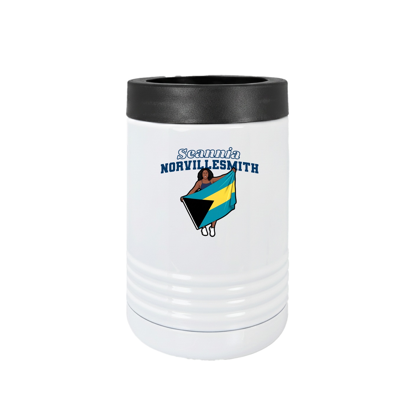 Beverage Holder — Name Arch in White