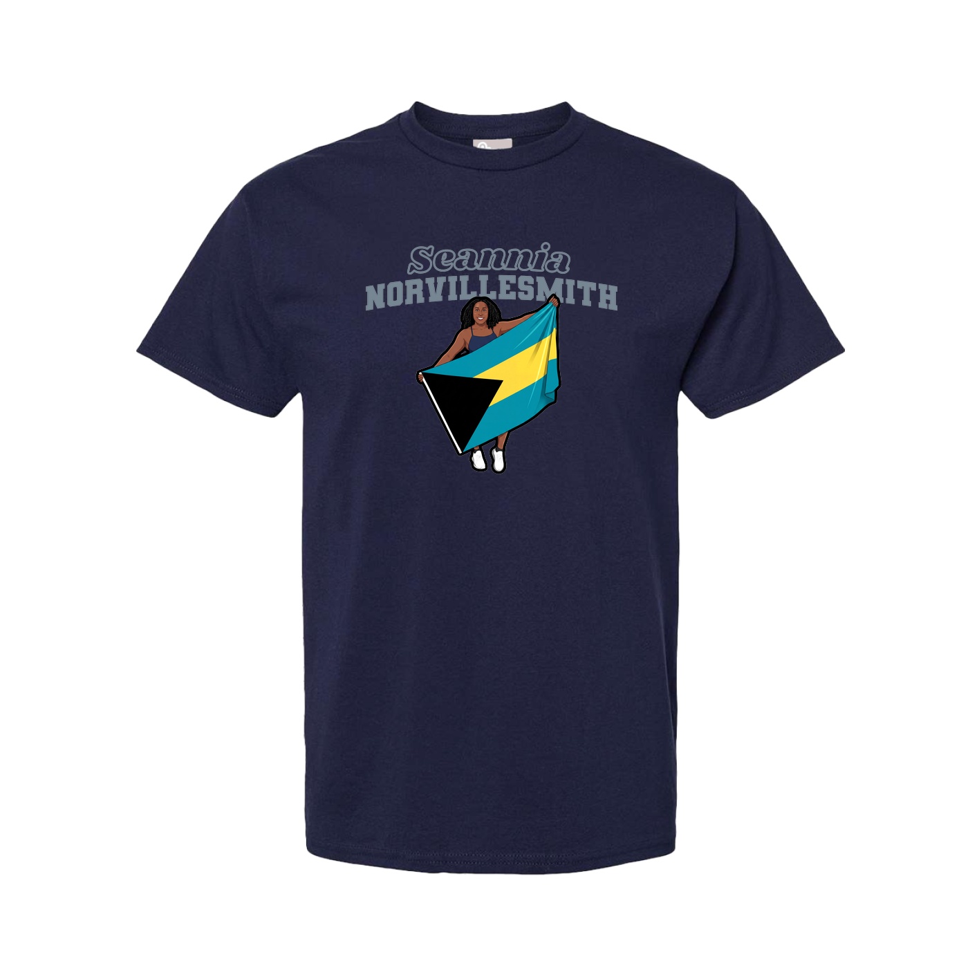 Tee — Name Arch in Navy