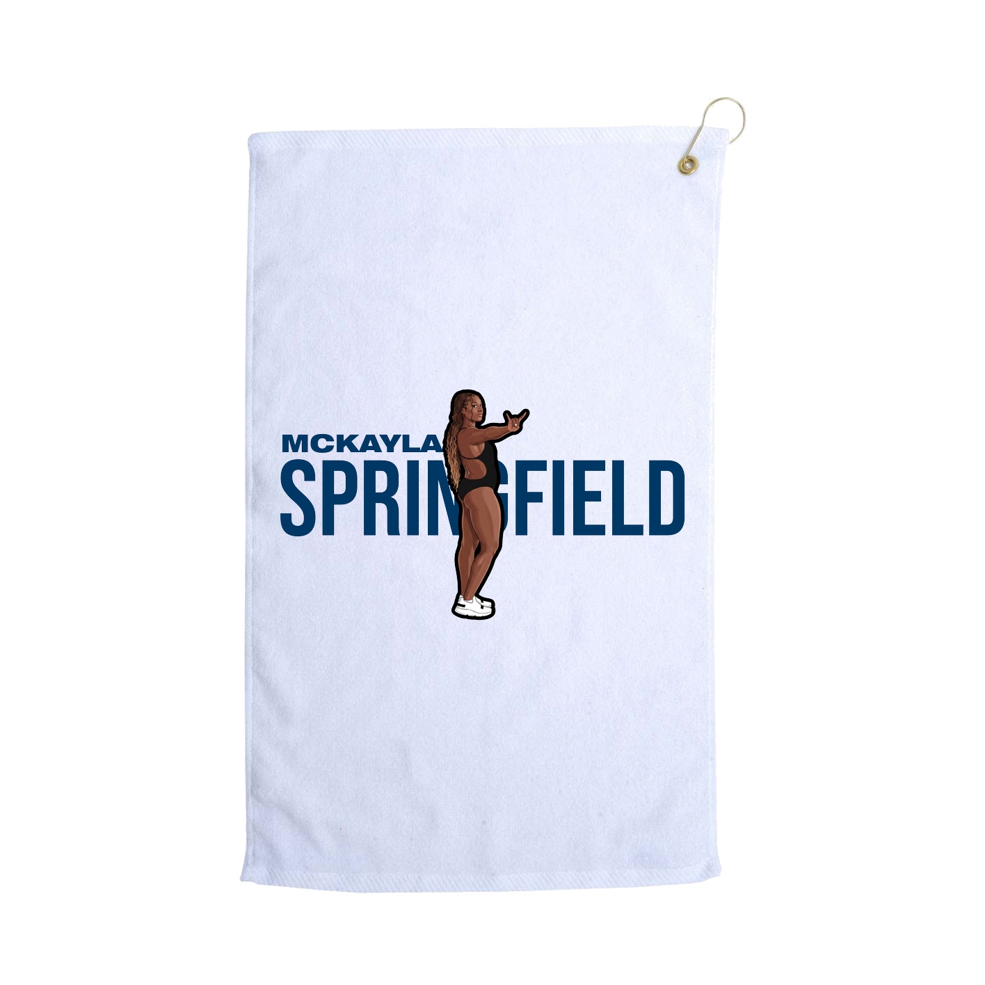 Golf Towel — Player Name in White