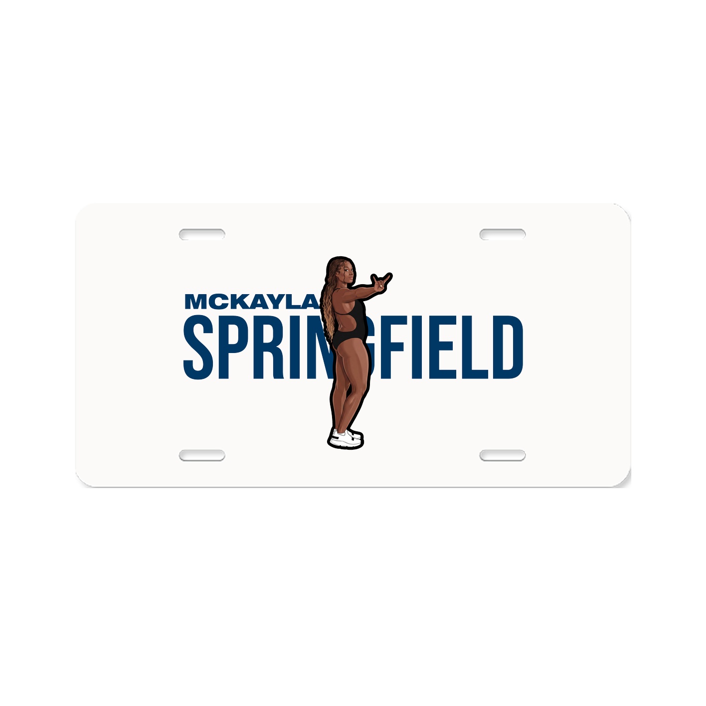 License Plate — Player Name in Classic