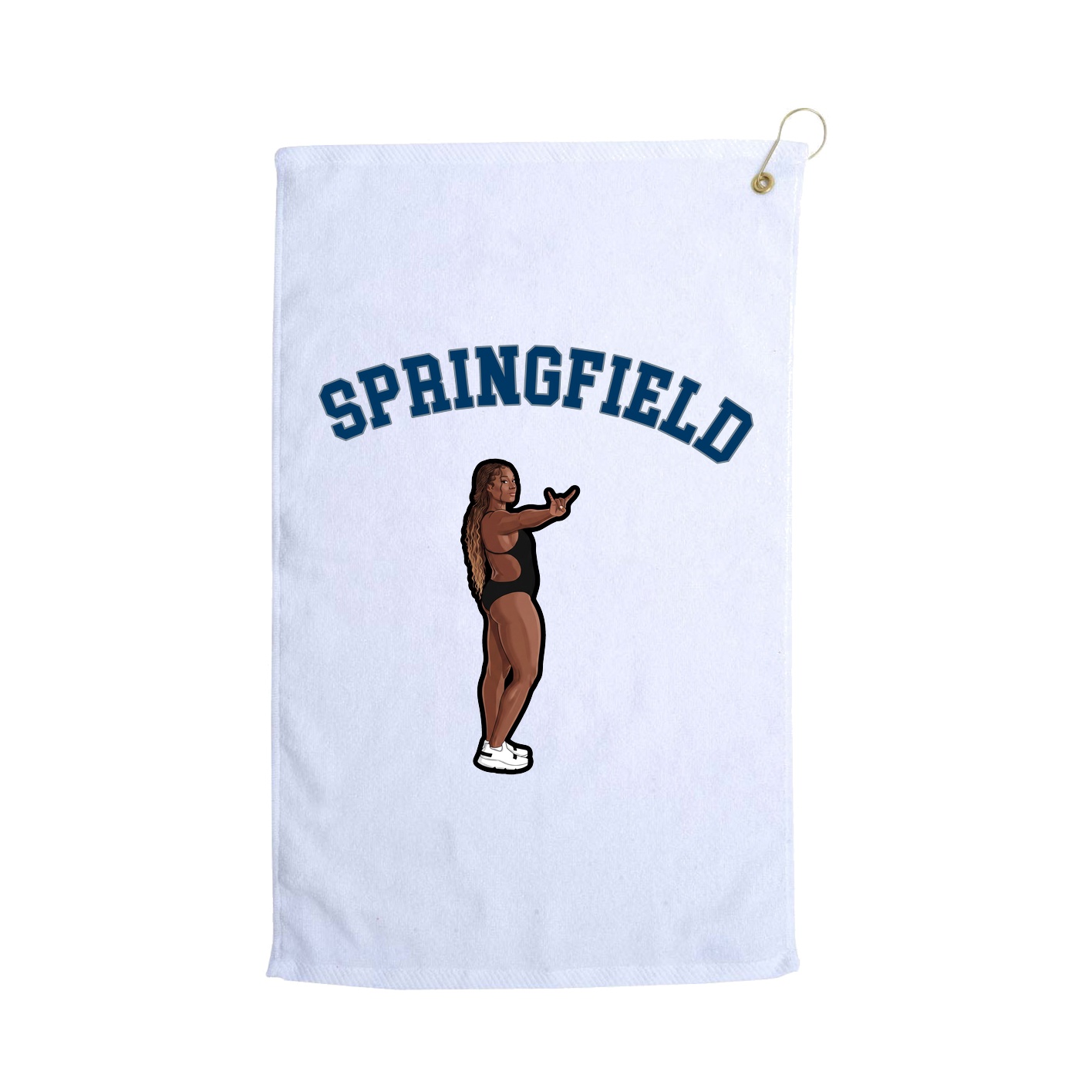 Golf Towel — Shirsey Arch in White