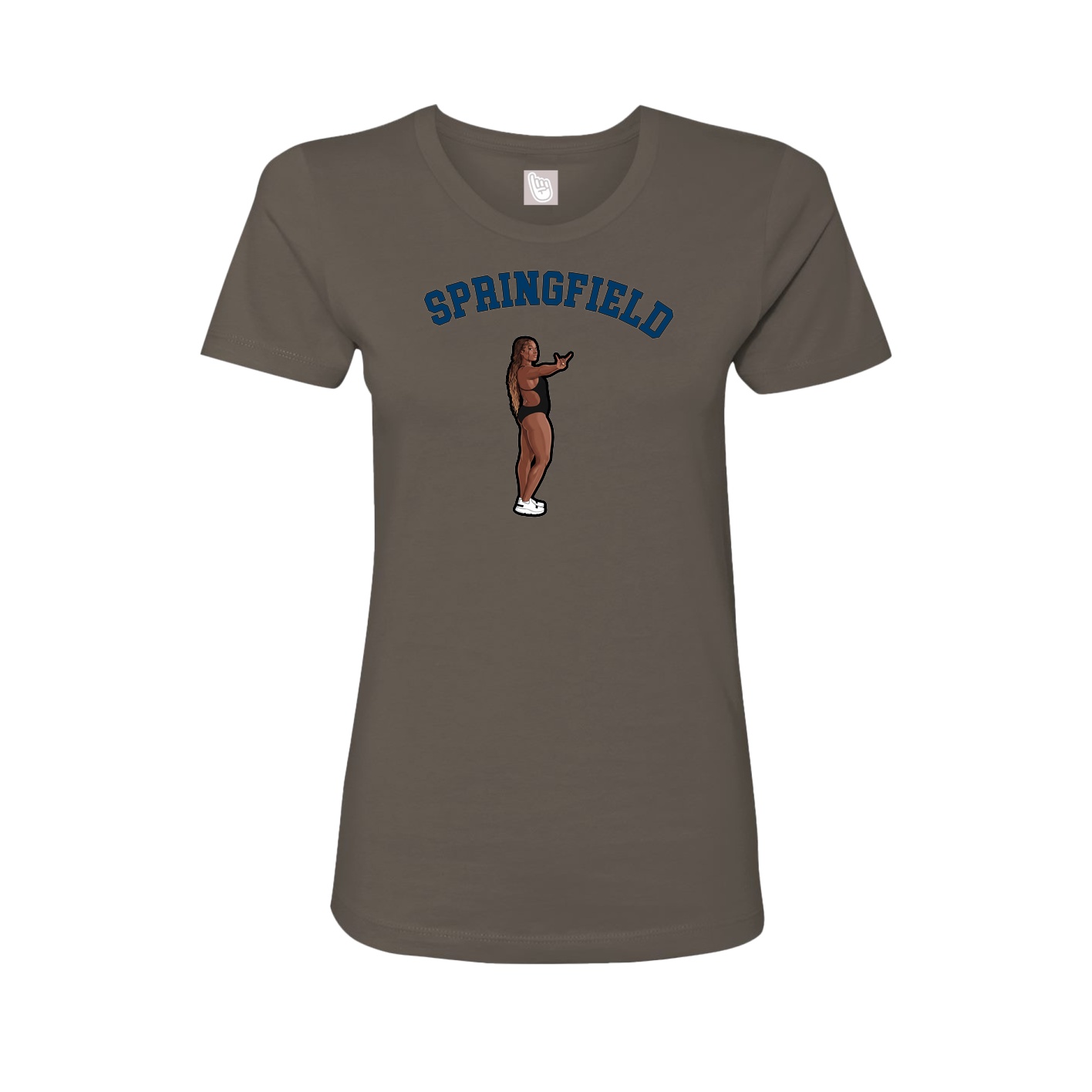 Fitted Women's Tee — Shirsey Arch in Grey