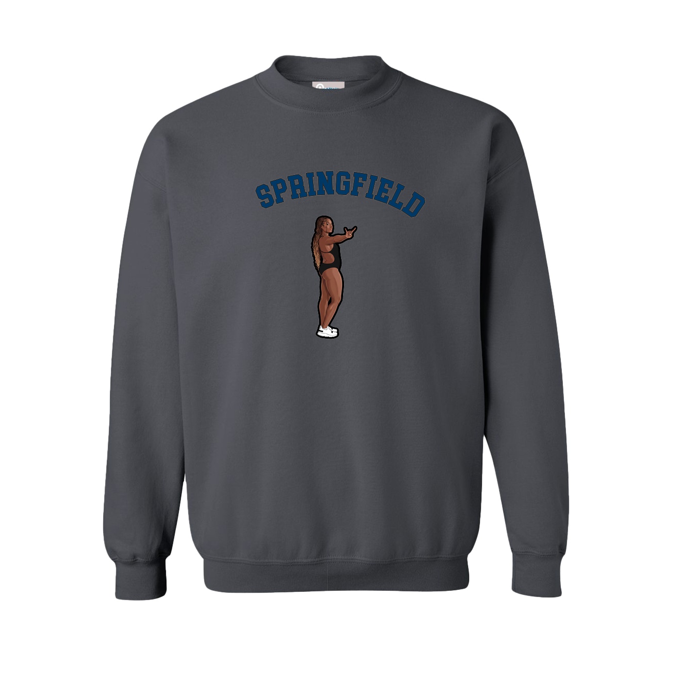 Fleece Crew — Shirsey Arch in Grey