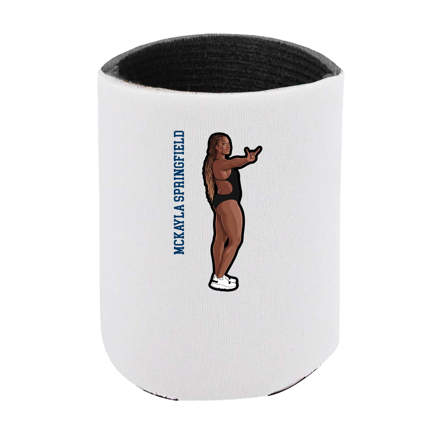 Can Holder — Name Vertical in White