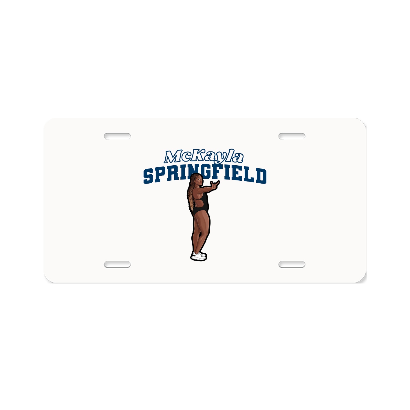 License Plate — Name Arch in Classic
