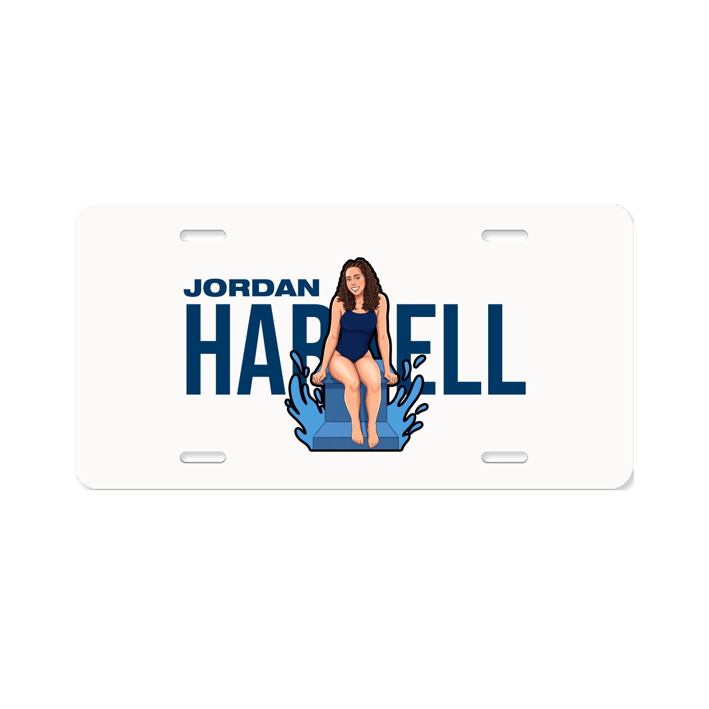 License Plate — Player Name in Classic