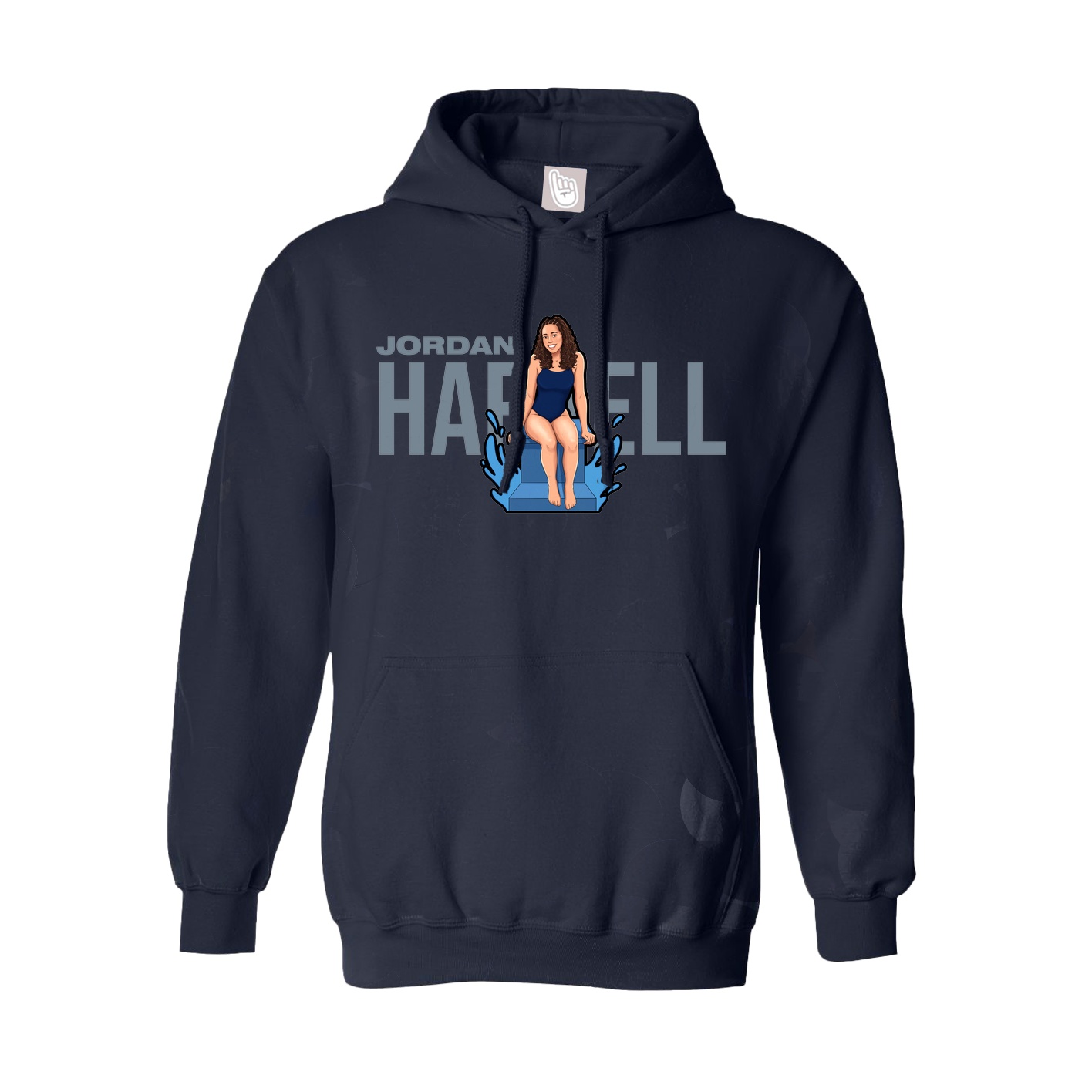 Hoodie — Player Name in Navy
