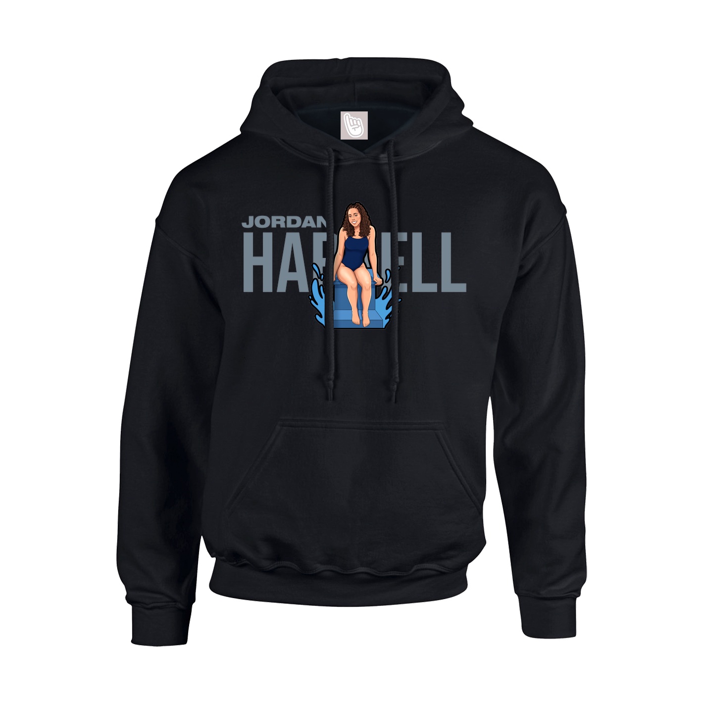 Youth Hoodie — Player Name in Black