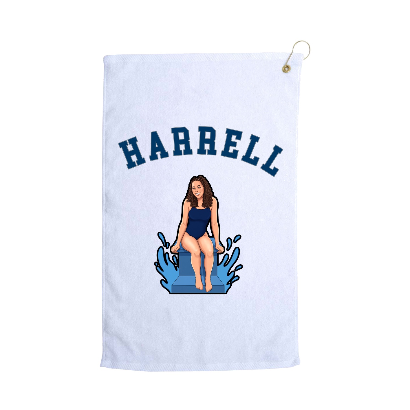 Golf Towel — Shirsey Arch in White