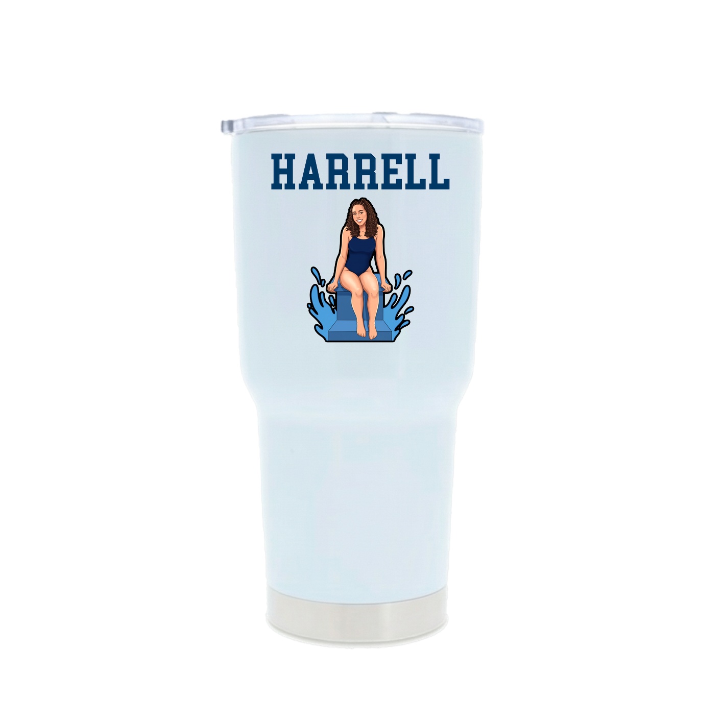 30oz Stainless Steel Tumbler — Shirsey in White