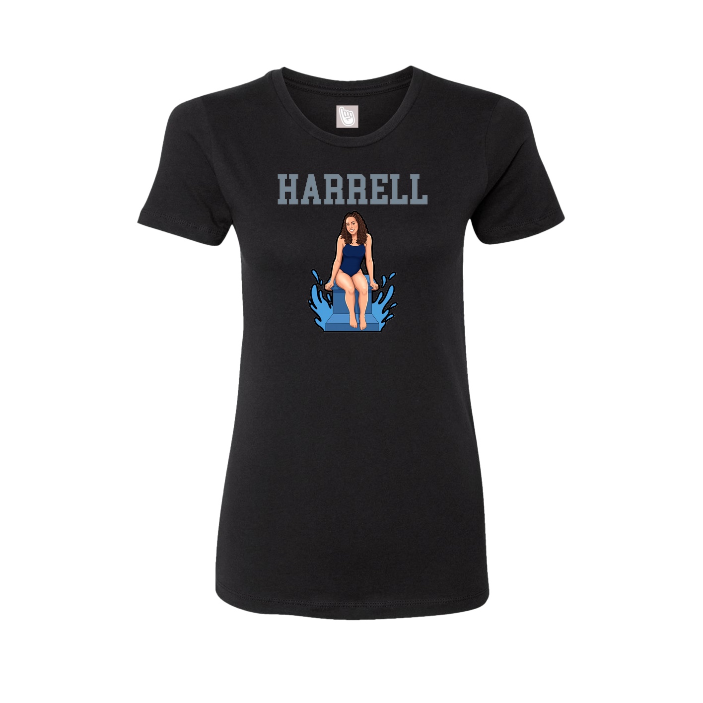 Fitted Women's Tee — Shirsey in Black