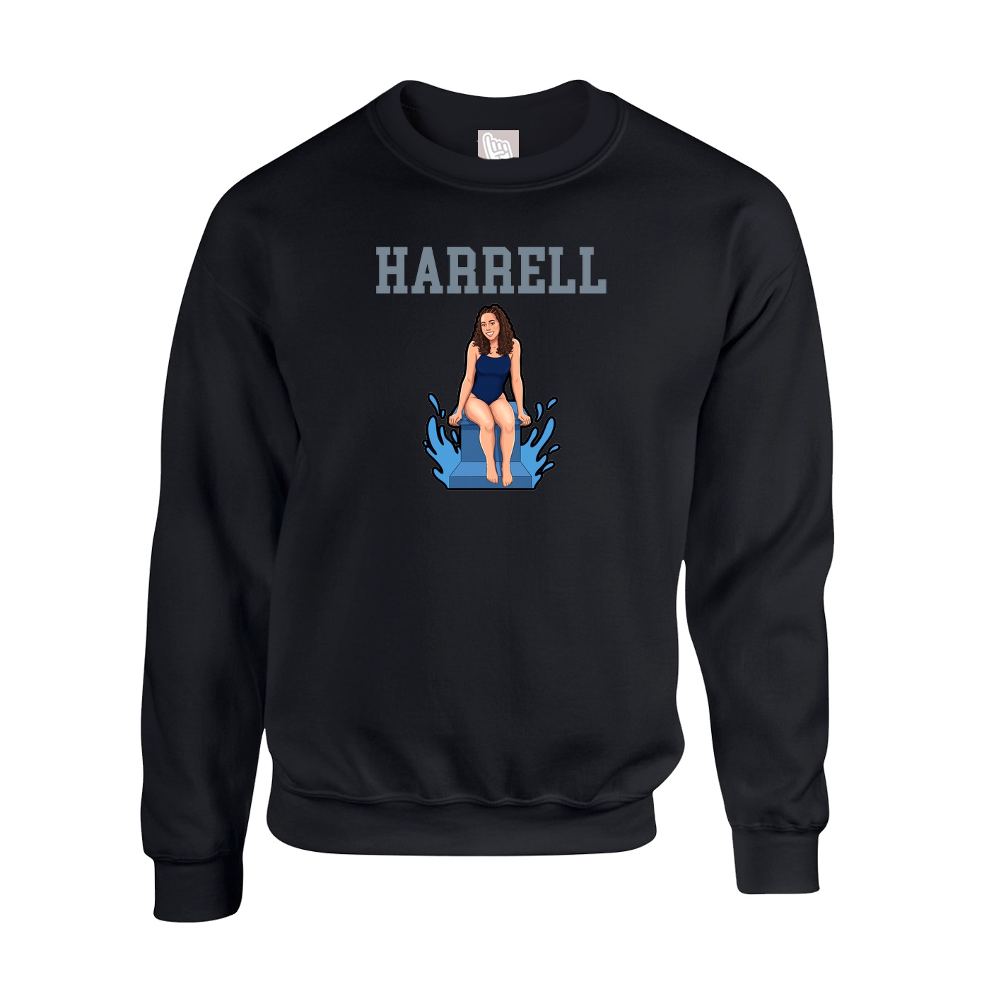 Fleece Crew — Shirsey in Black