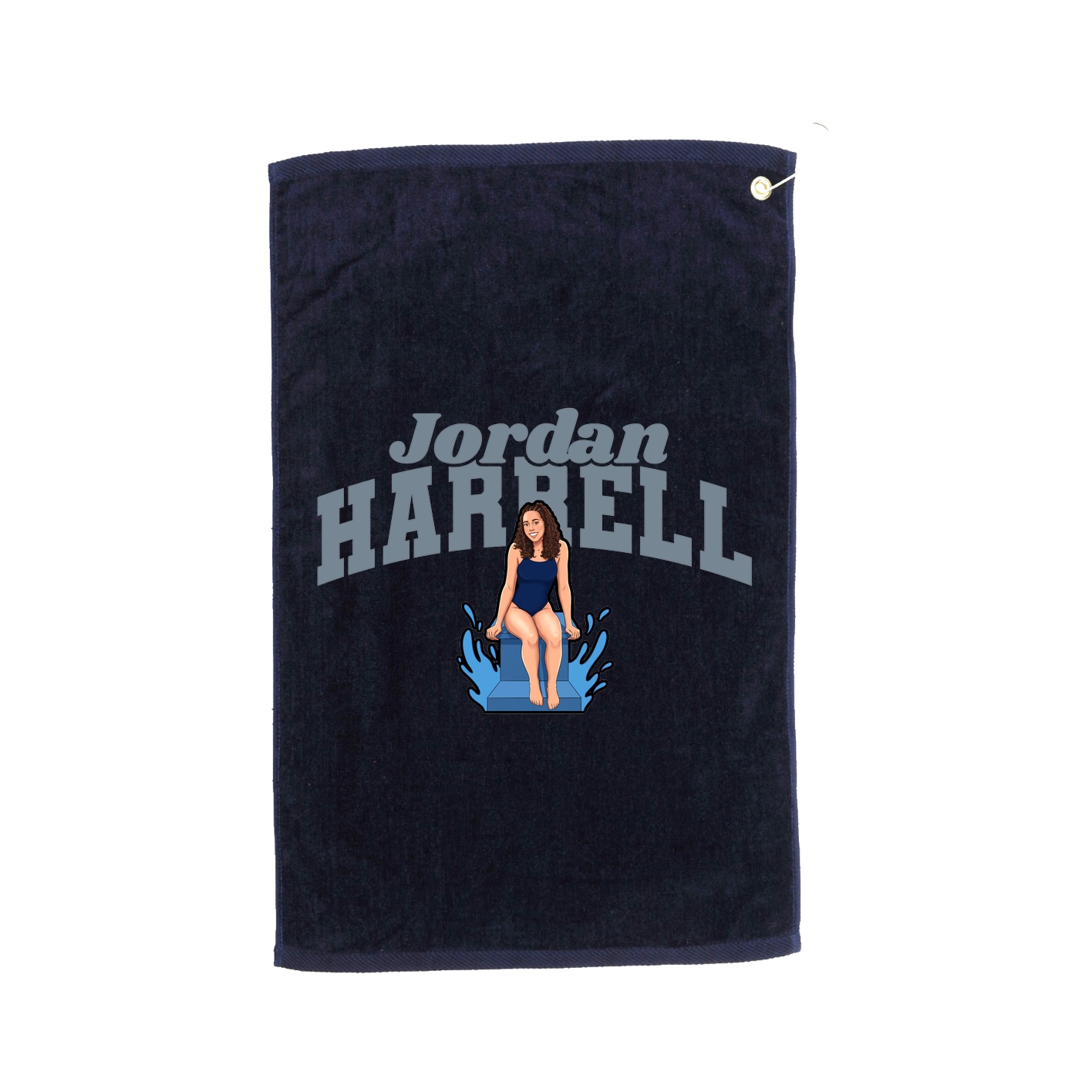 Golf Towel — Signature Arch in Navy