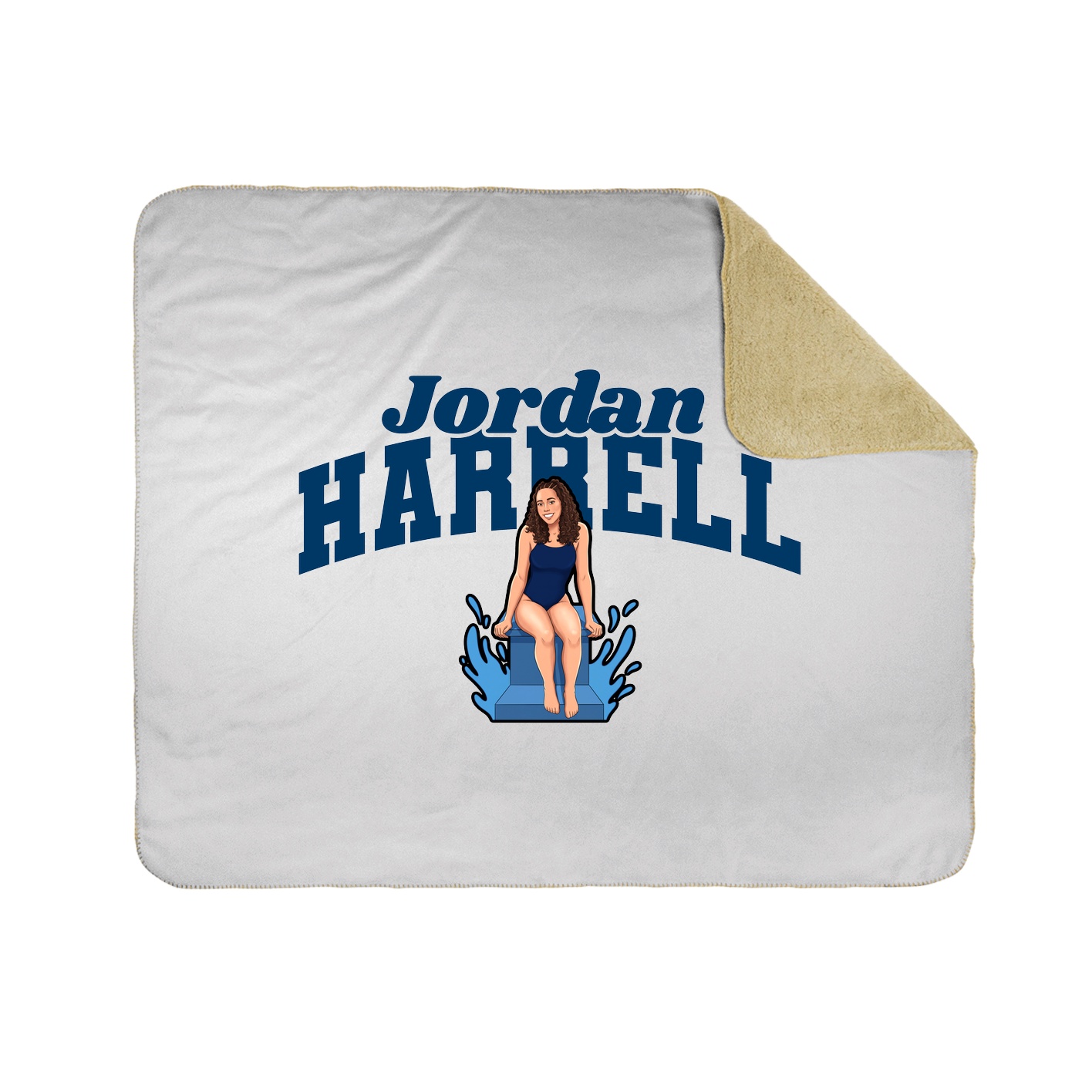 Throw Blanket — Signature Arch in White