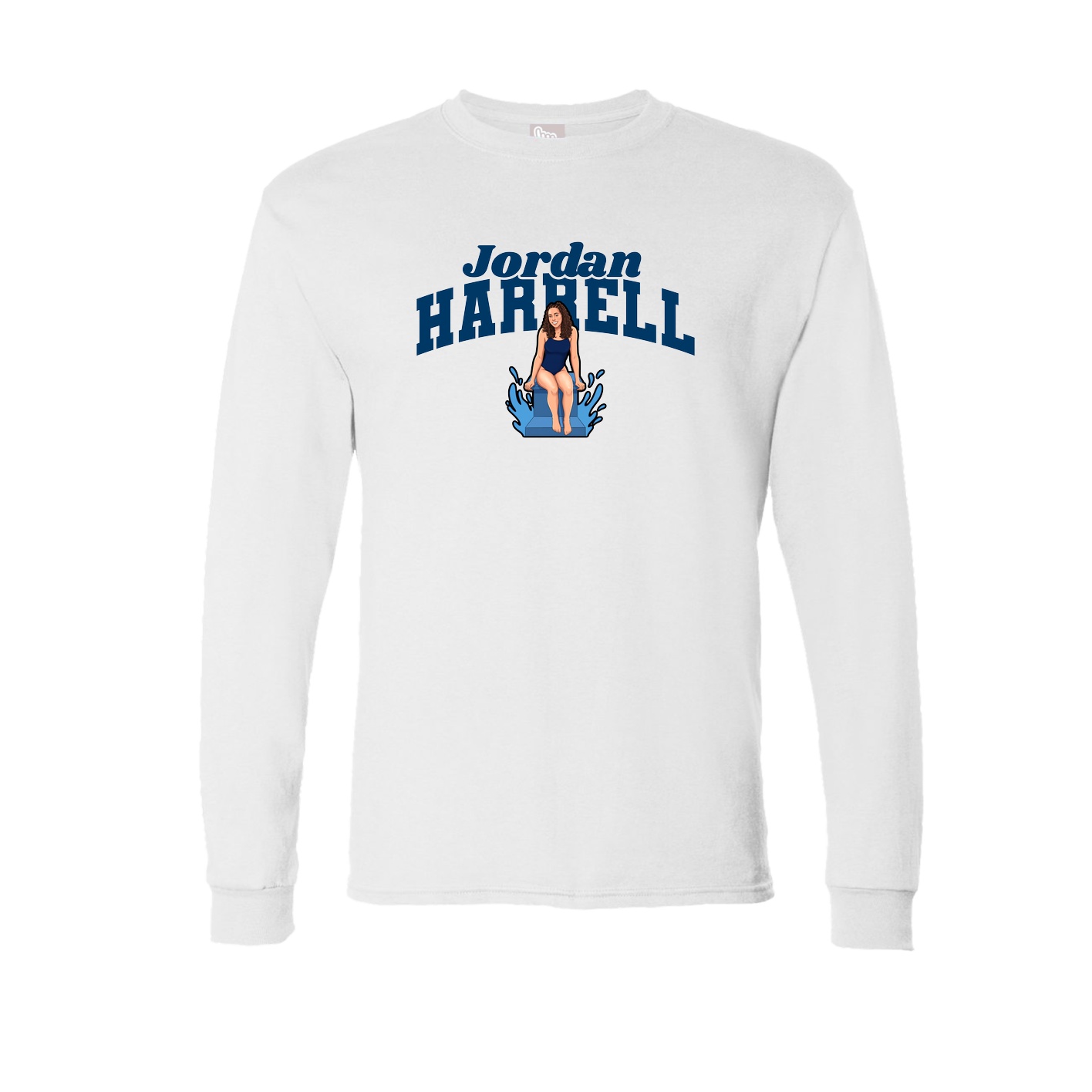 Long Sleeve Tee — Signature Arch in White