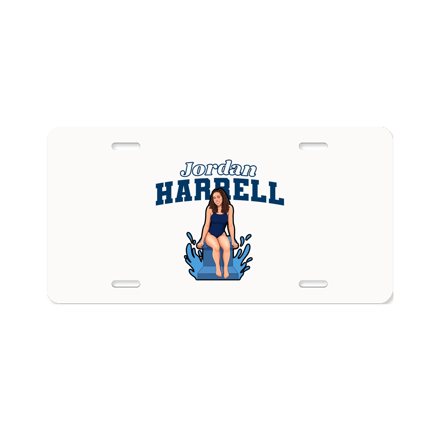 License Plate — Name Arch in Classic
