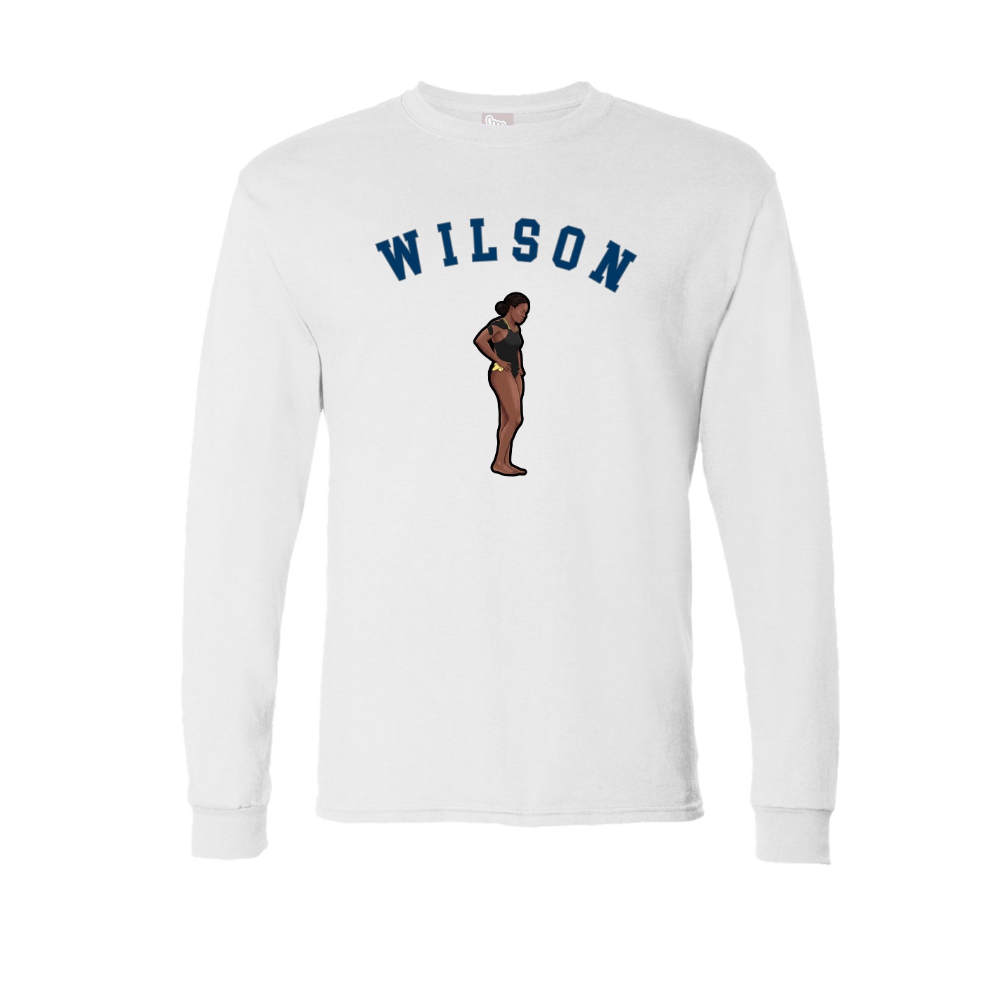 Long Sleeve Tee — Shirsey Arch in White