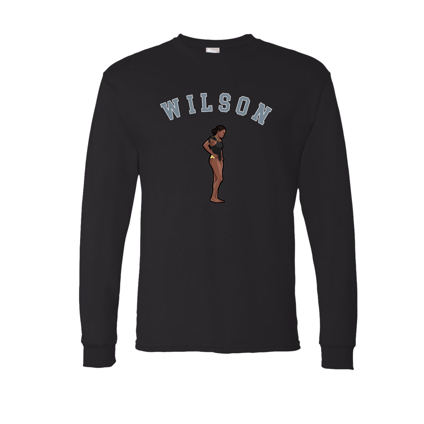 Long Sleeve Tee — Shirsey Arch in Black