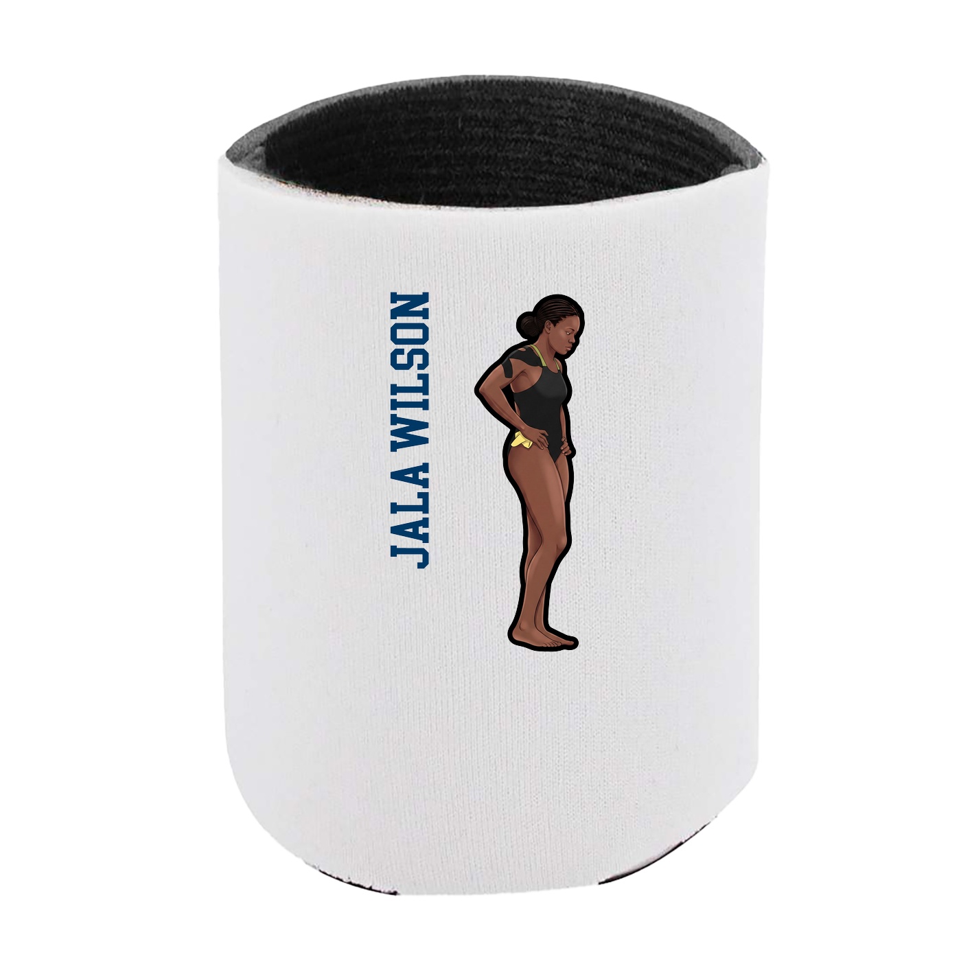 Can Holder — Name Vertical in White