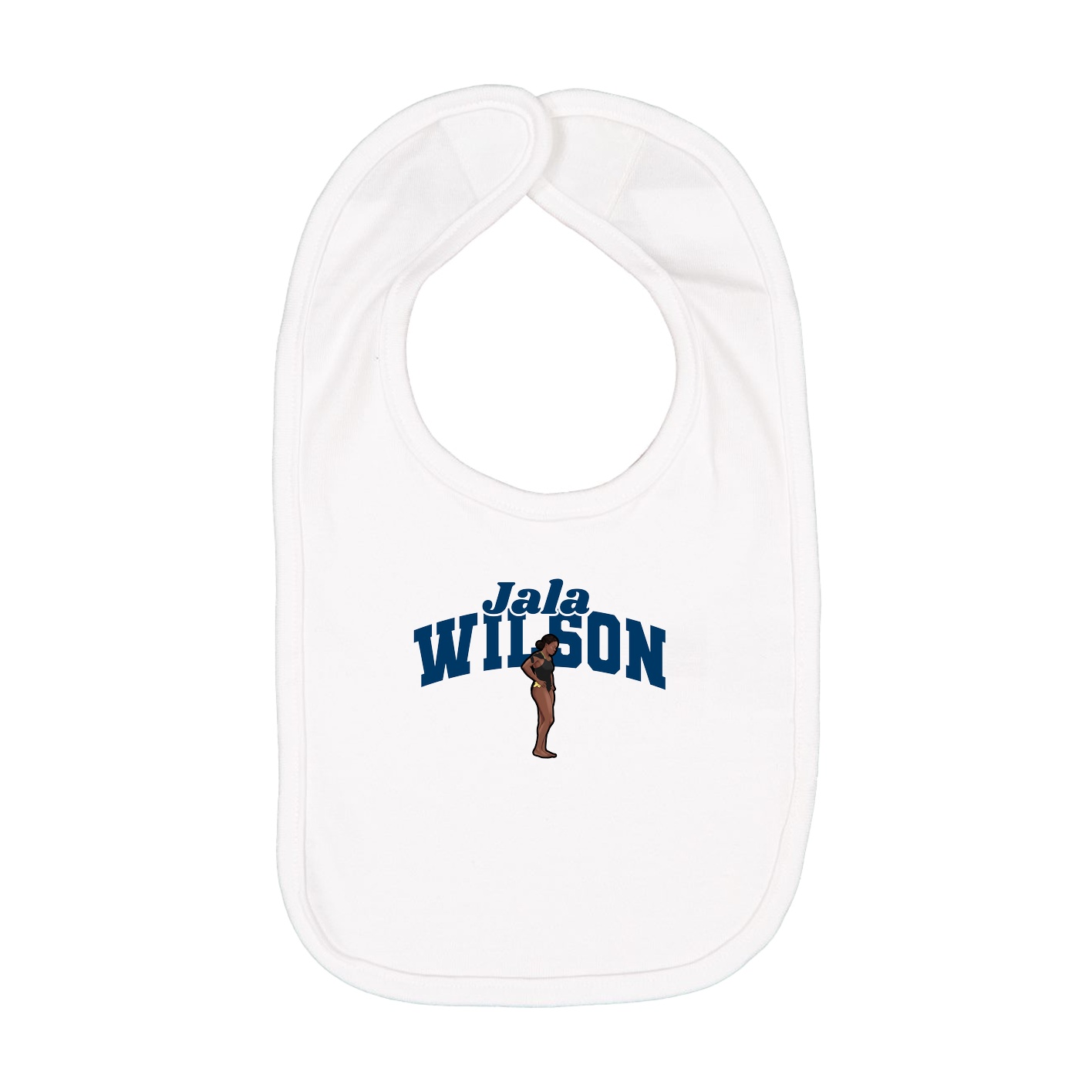 Infant Bib — Signature Arch in White