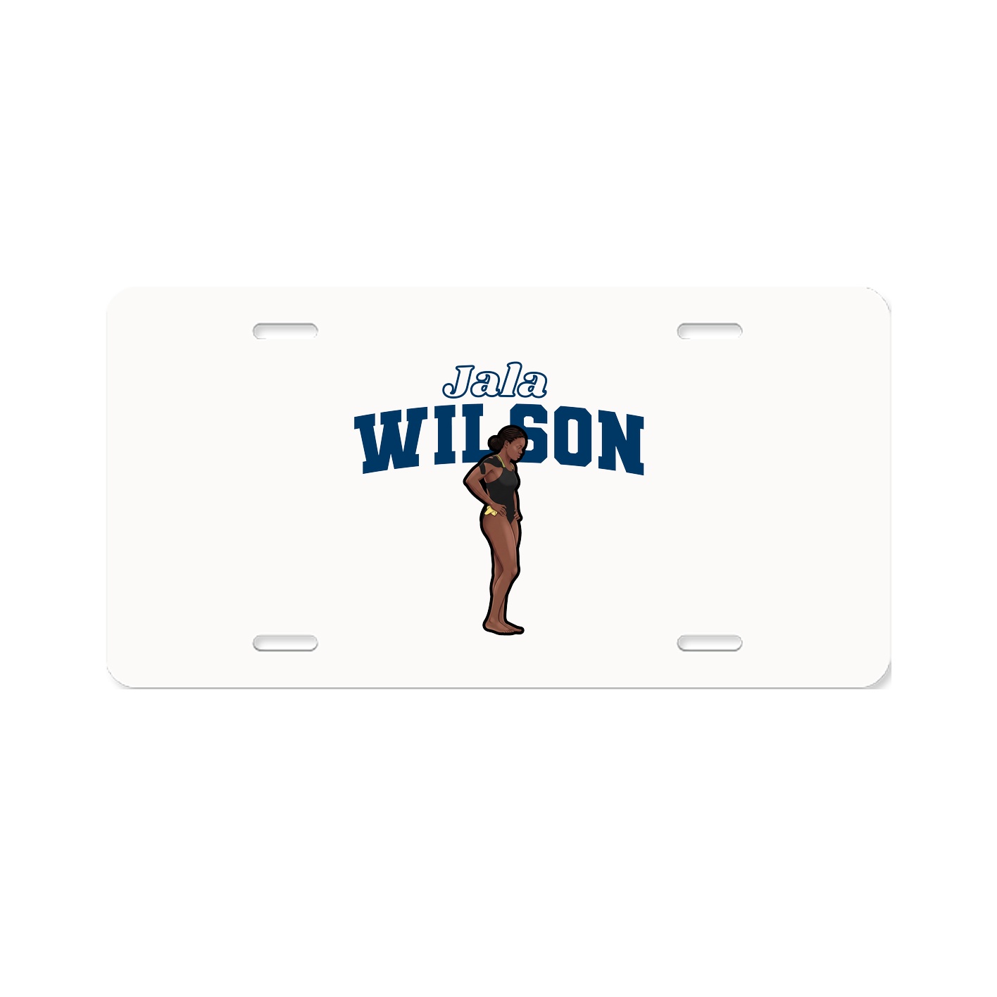License Plate — Name Arch in Classic