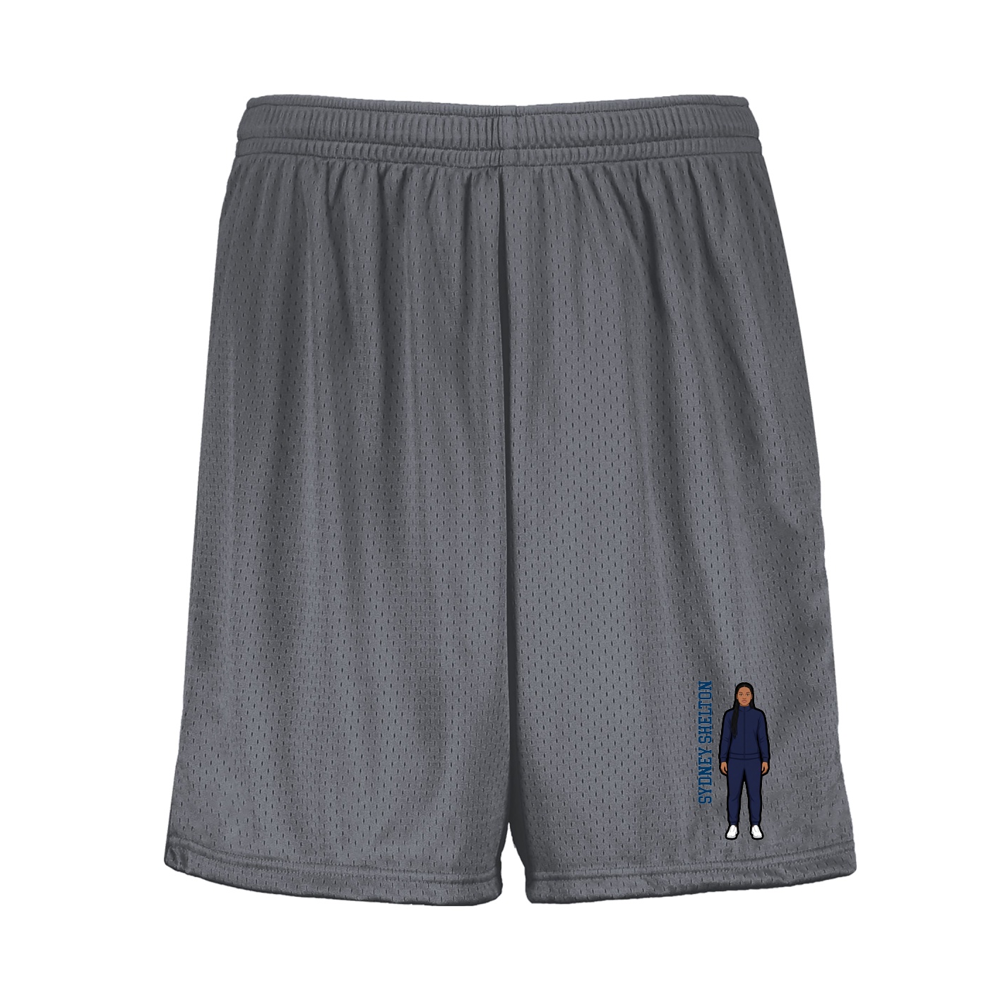 Shorts — Name Vertical in Grey