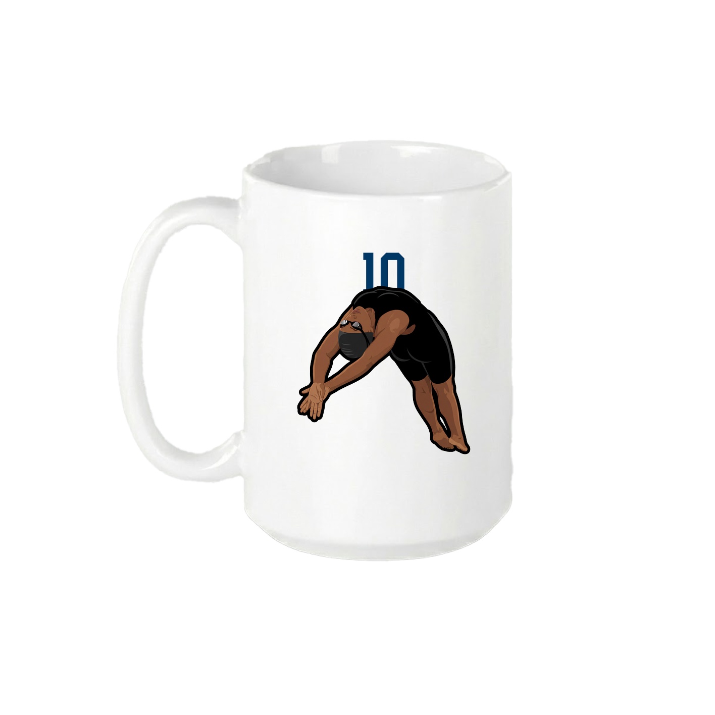 15oz Coffee Mug — Number Top in White