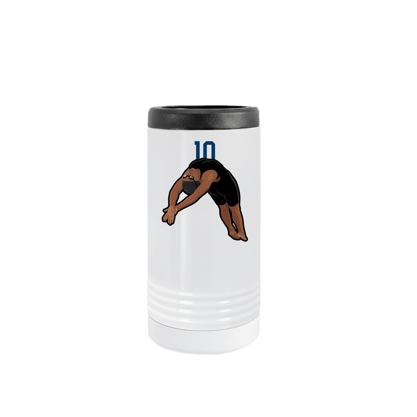 Slim Beverage Holder — Number Top in White
