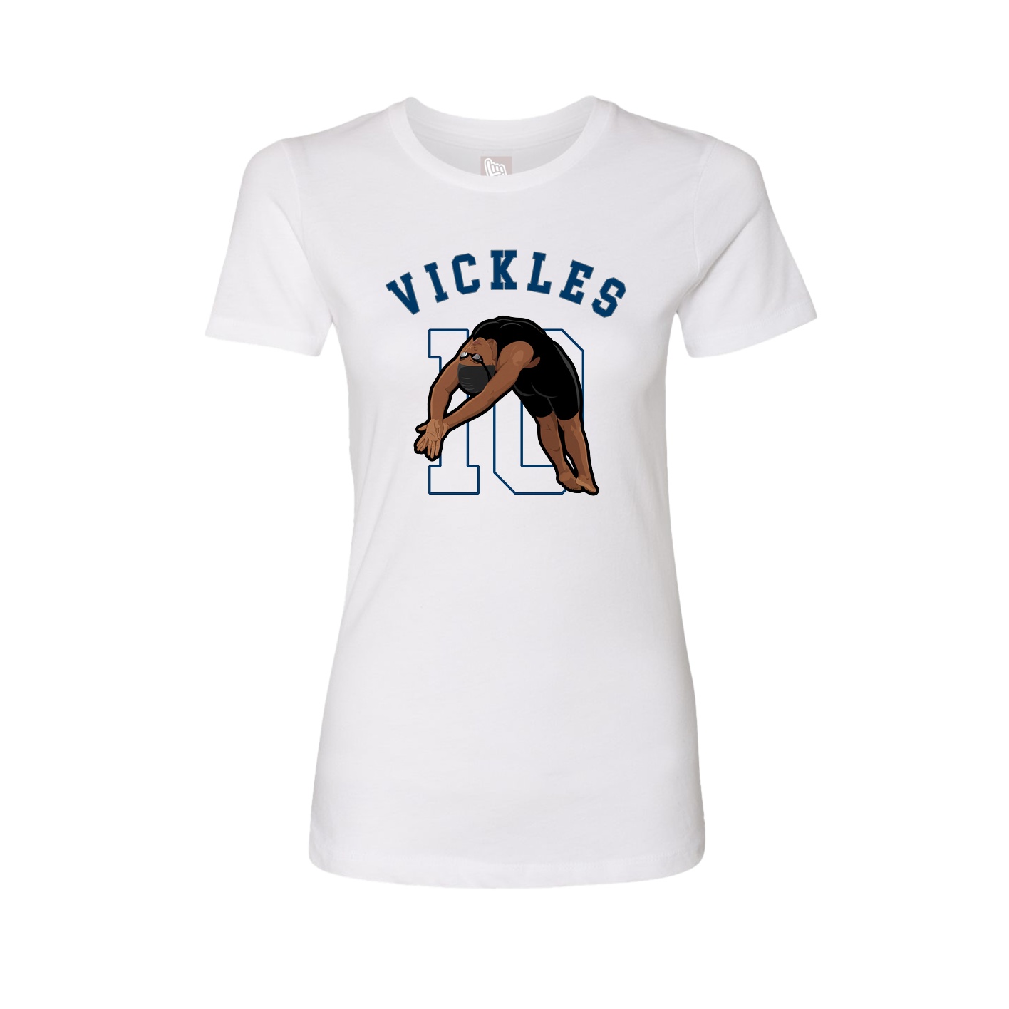 Fitted Women's Tee — Shirsey Arch in White