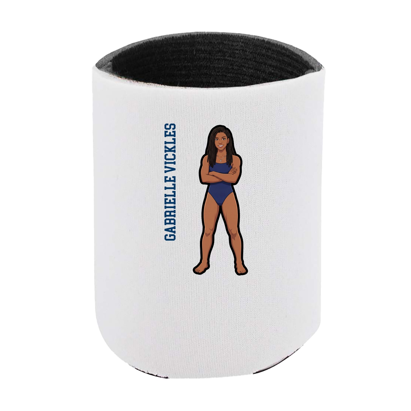 Can Holder — Name Vertical in White