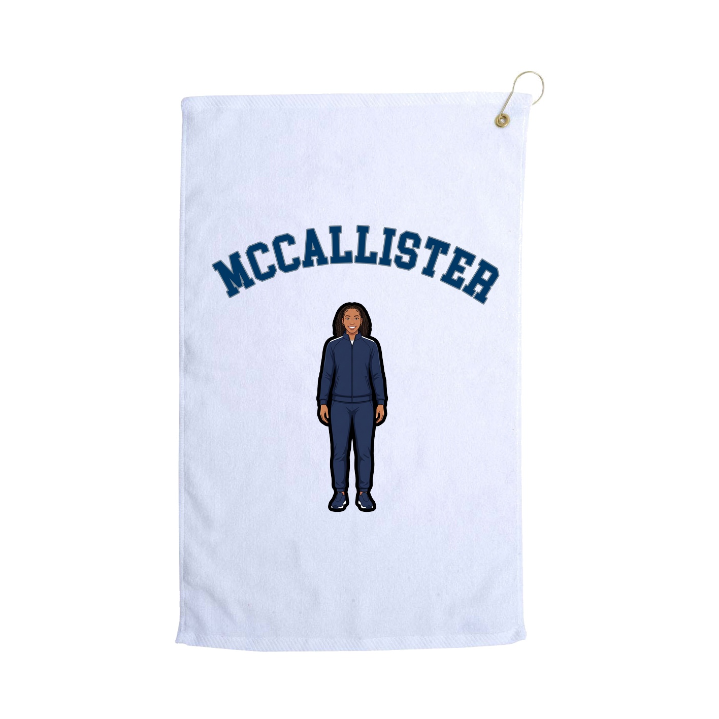 Golf Towel — Shirsey Arch in White