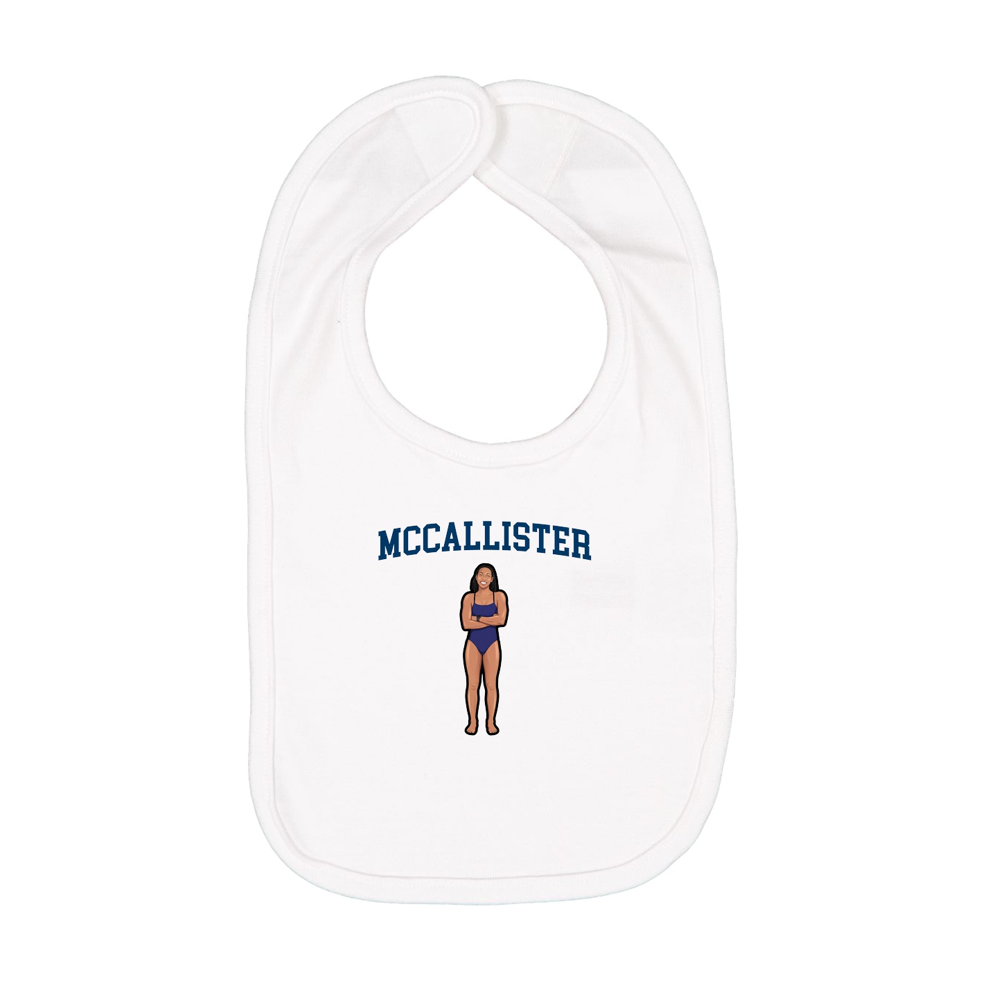Infant Bib — Shirsey in White