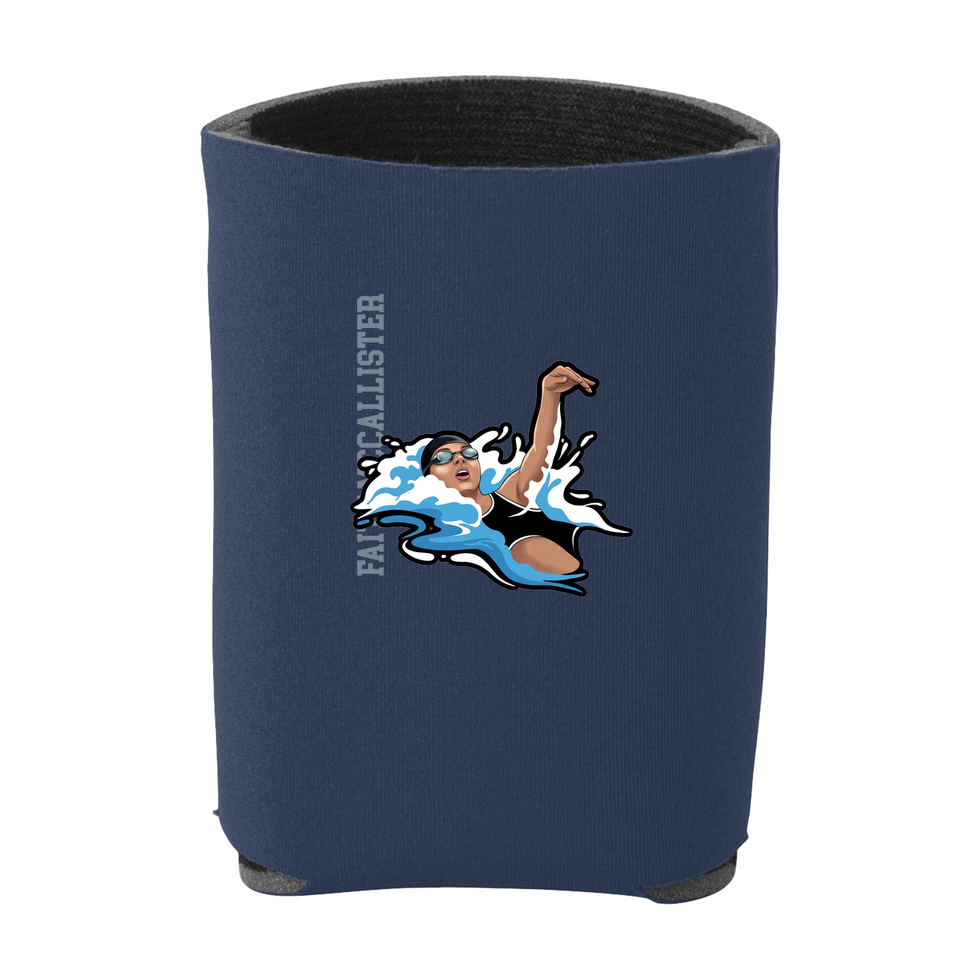 Can Holder — Name Vertical in Navy
