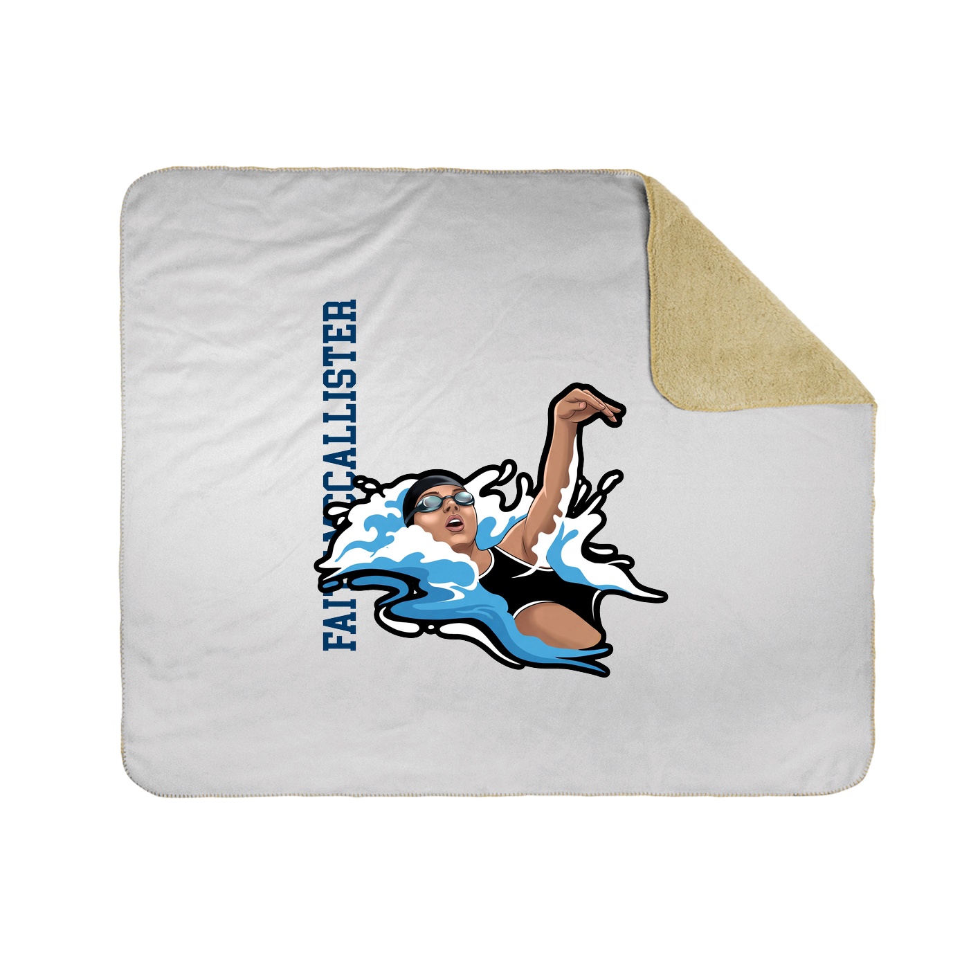 50x60 Sherpa Lined Throw Blanket