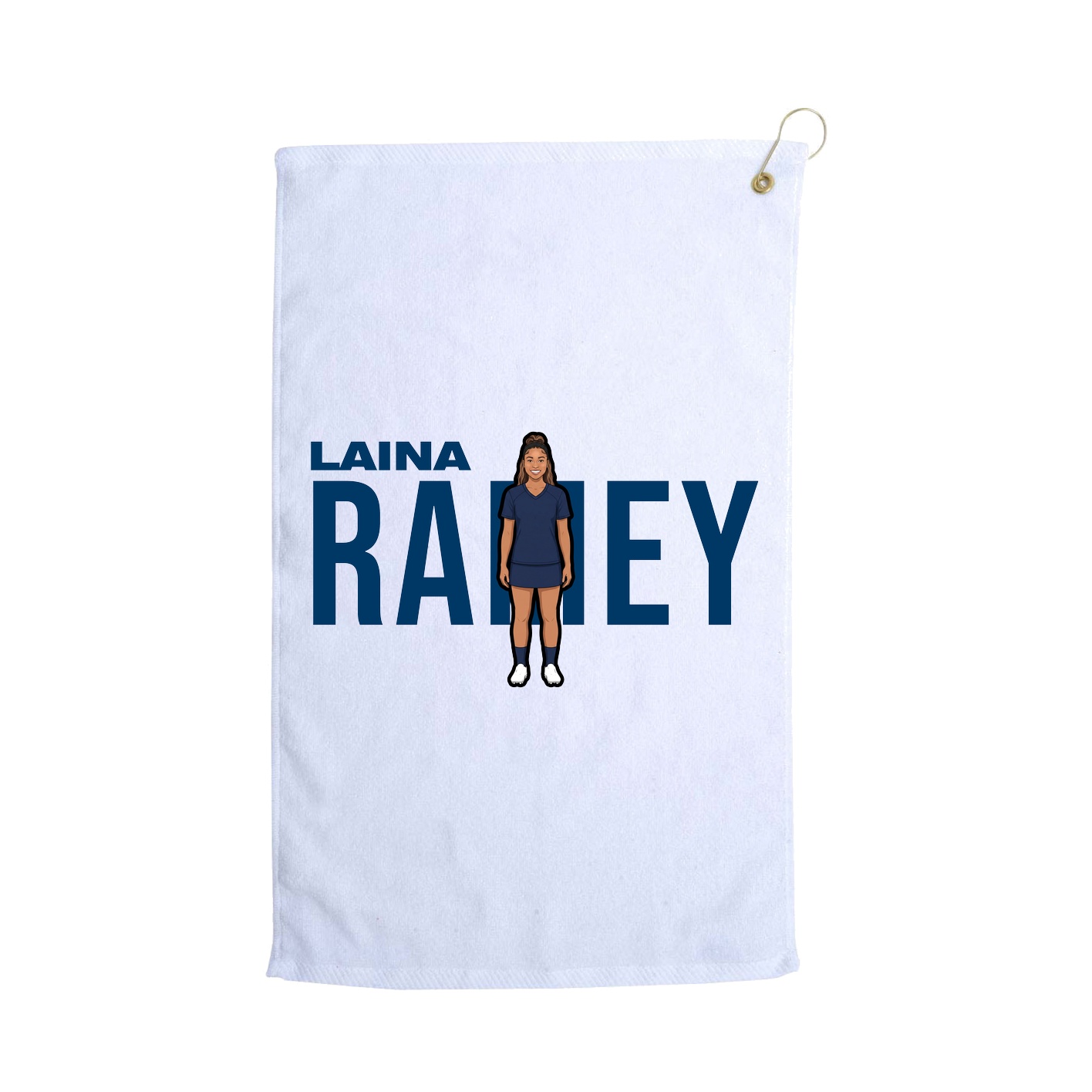Golf Towel — Player Name in White