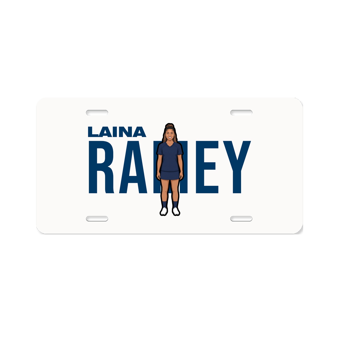 License Plate — Player Name in Classic