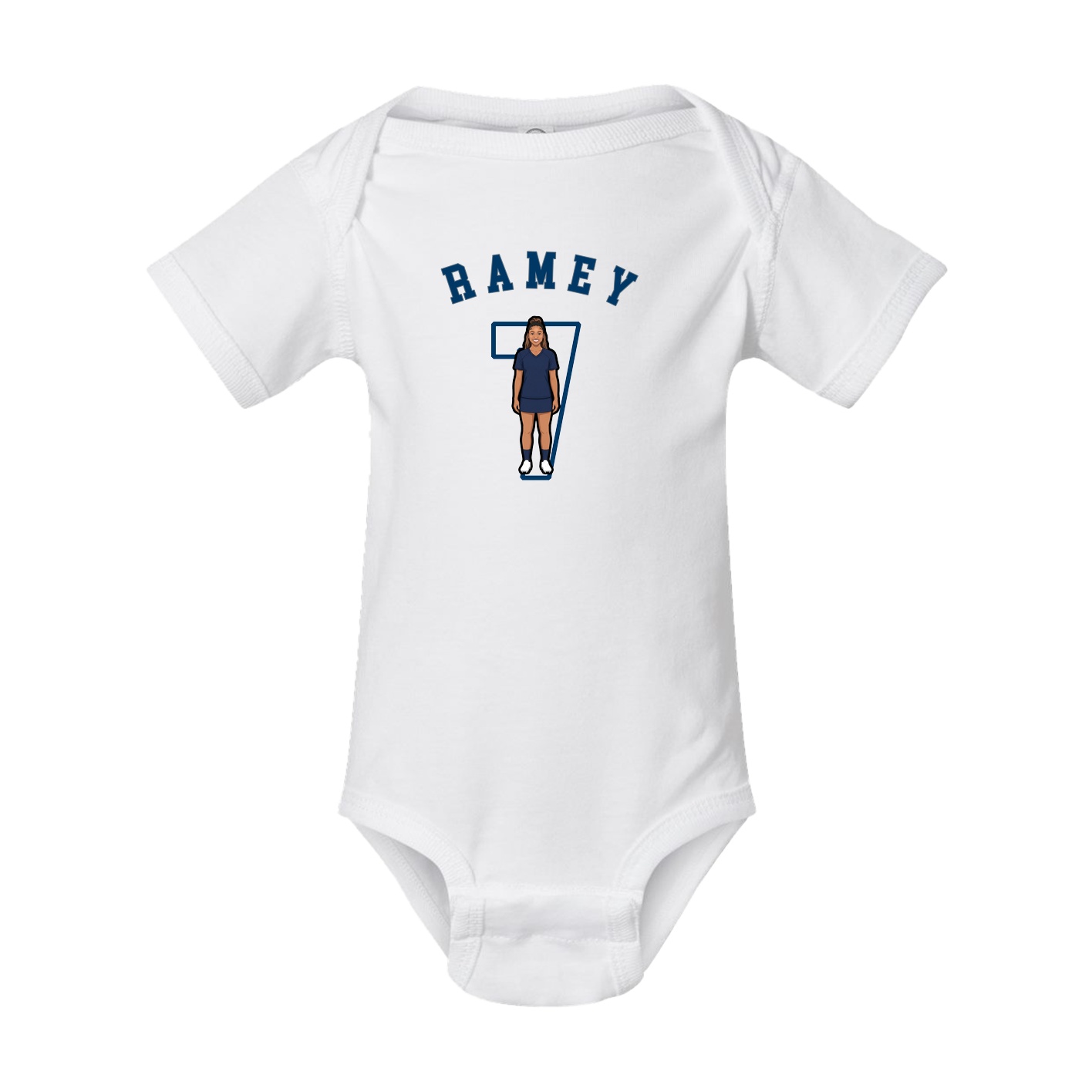 Baby Onesie — Shirsey Arch in White