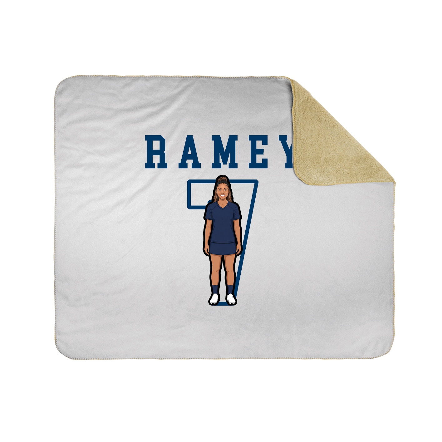 Throw Blanket — Shirsey in White