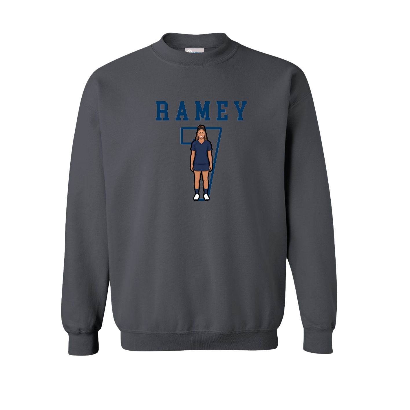 Fleece Crew — Shirsey in Grey