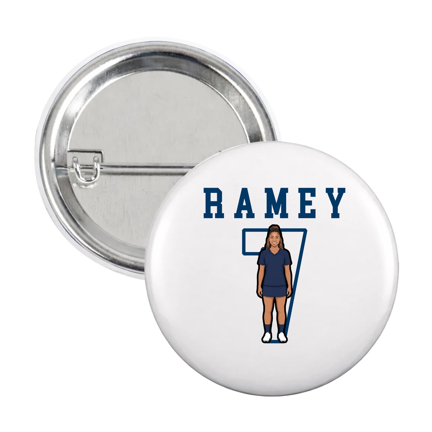 Game Day Button — Shirsey in White