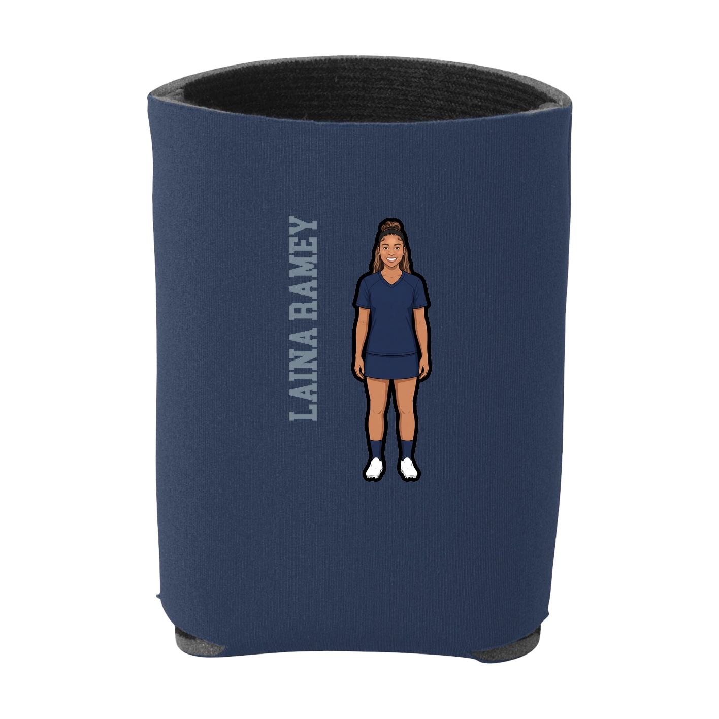 Can Holder — Name Vertical in Navy