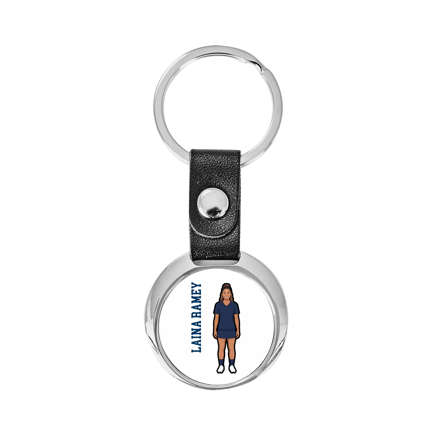 Key Chain — Name Vertical in Classic