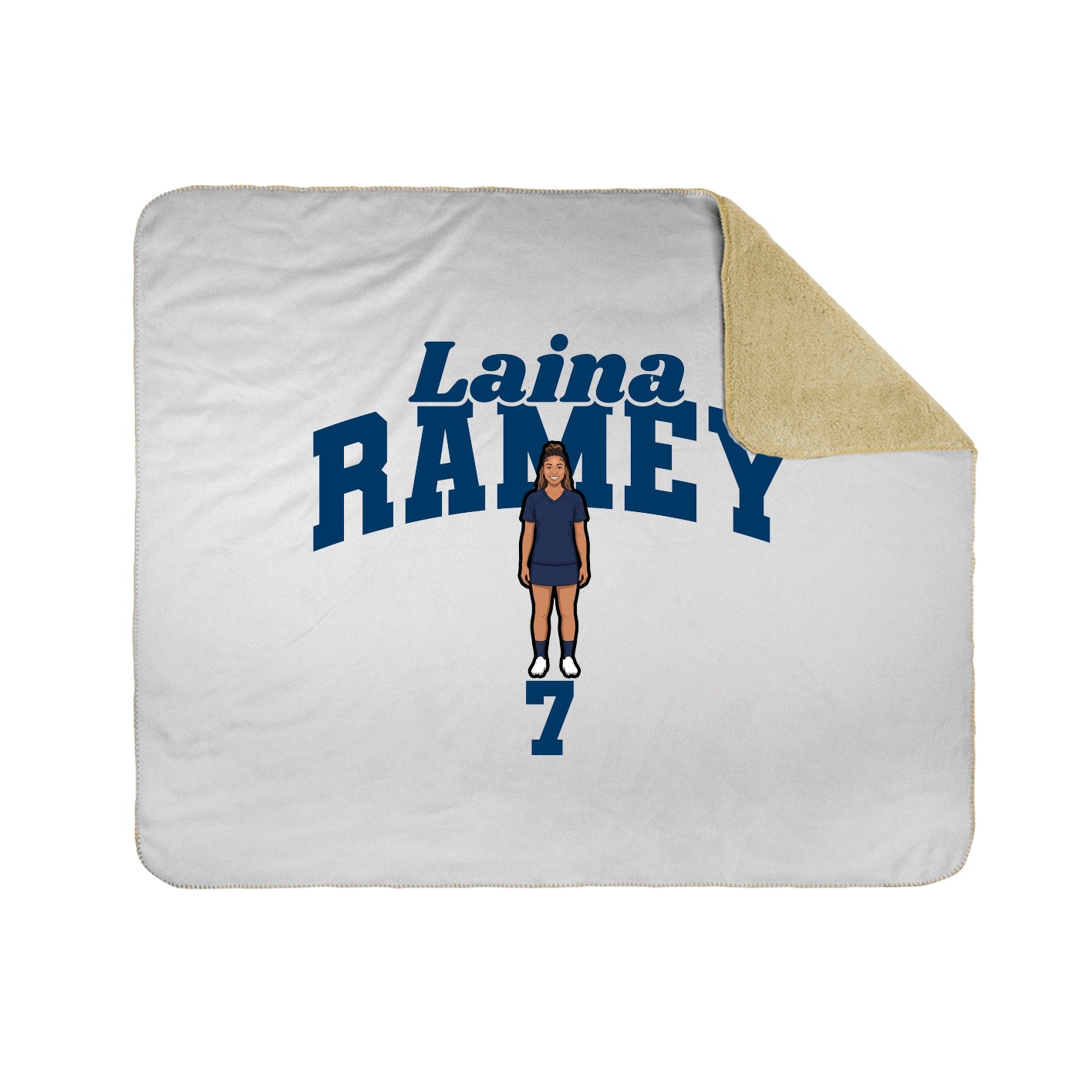 Throw Blanket — Signature Arch in White