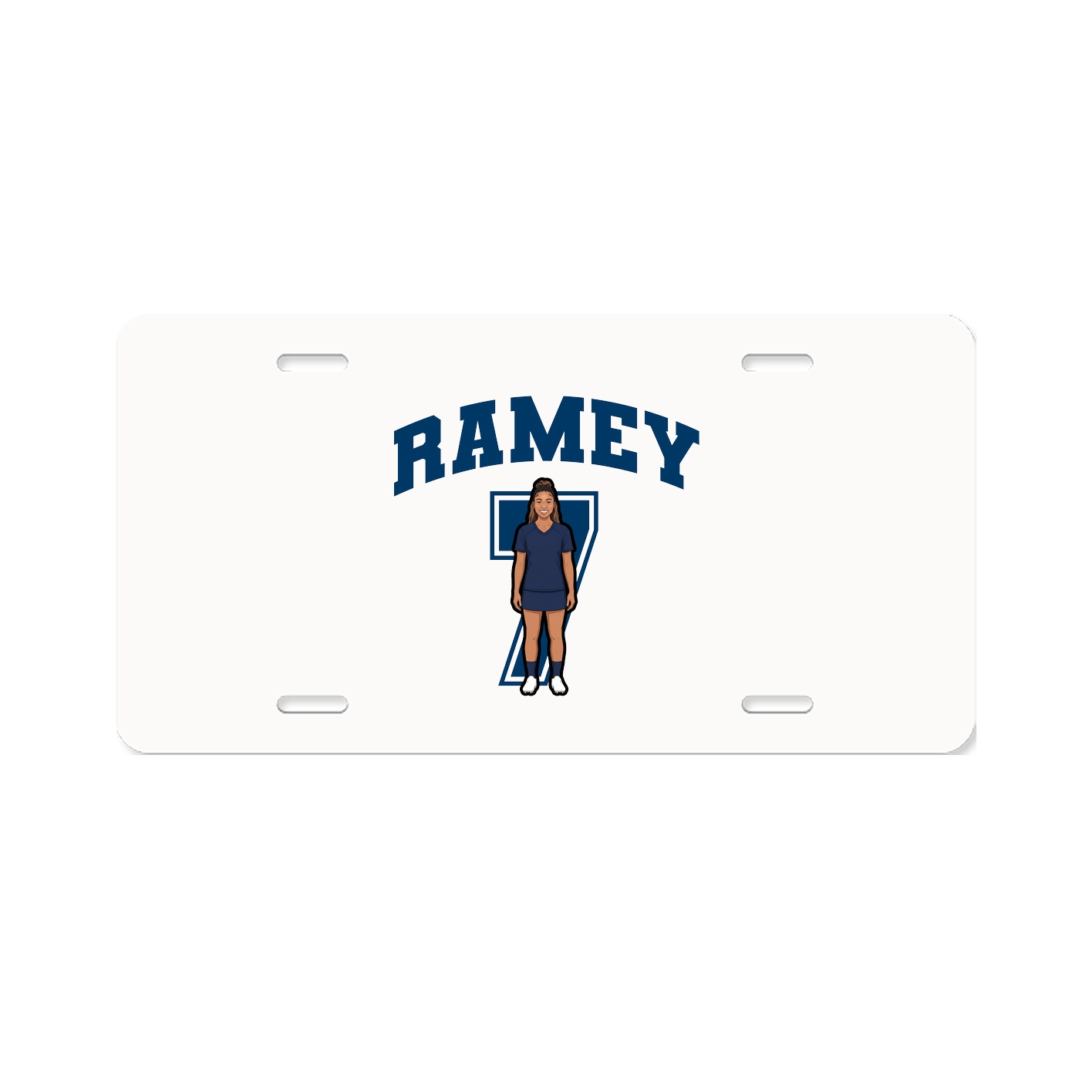 License Plate — Number in Classic
