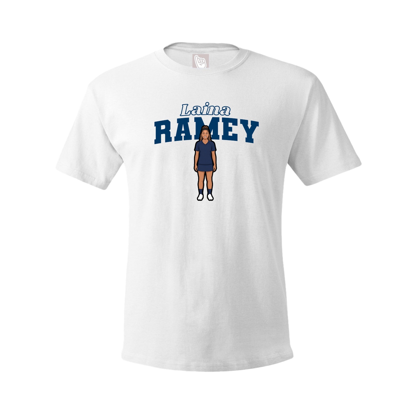 Tee — Name Arch in White