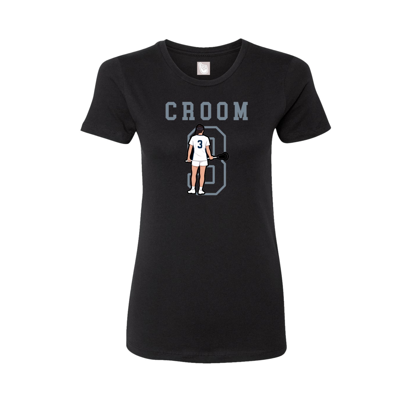 Fitted Women's Tee — Shirsey in Black
